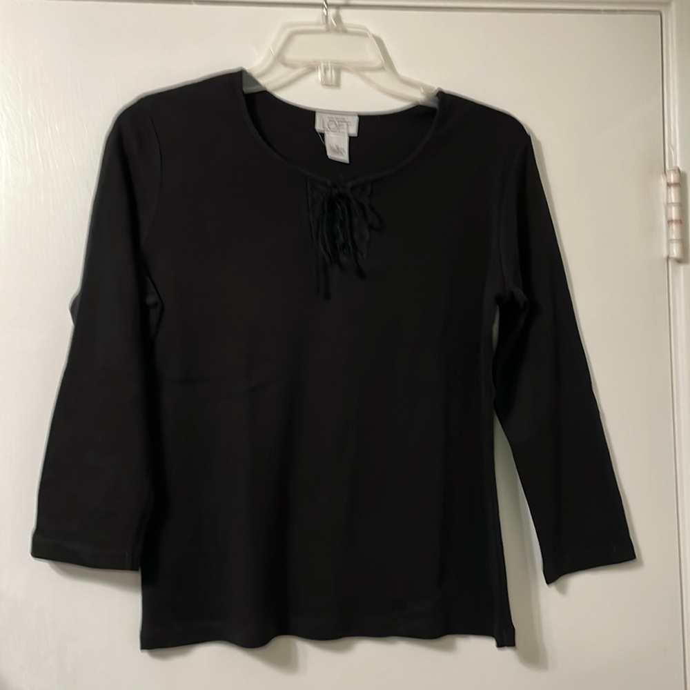 Ann Taylor LOFT Black Cotton Sweater